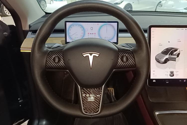 Used Tesla Model Y 2021 Performance High-Performance All-Wheel-Drive Version Steering Wheel