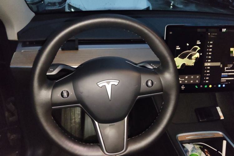 Used Tesla Model Y 2021 Standard Range Rear-Wheel Drive Version Steering Wheel