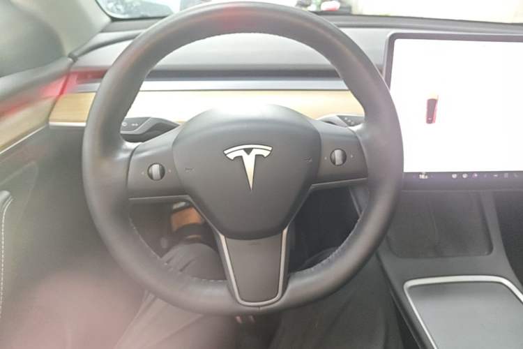 Used Tesla Model Y 2021 Standard Range Rear-Wheel Drive Version Steering Wheel