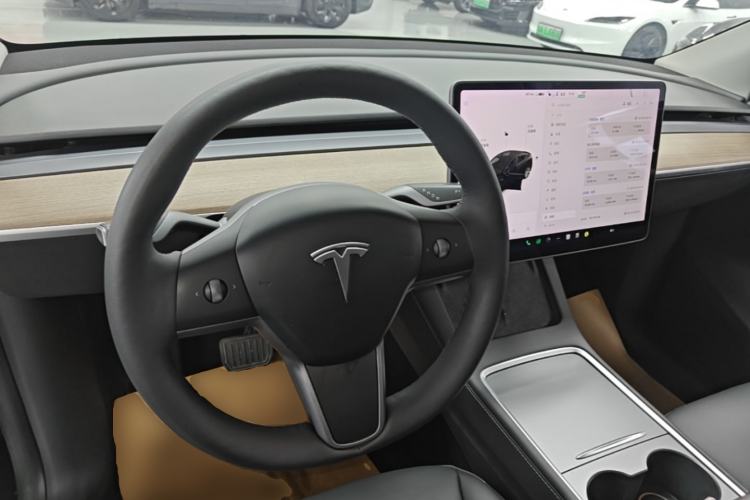 Used Tesla Model Y 2021 Long-Range All-Wheel-Drive Version Steering Wheel