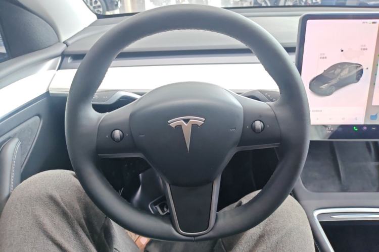 Used Tesla Model Y 2021 Long-Range All-Wheel-Drive Version 3D7 Steering Wheel