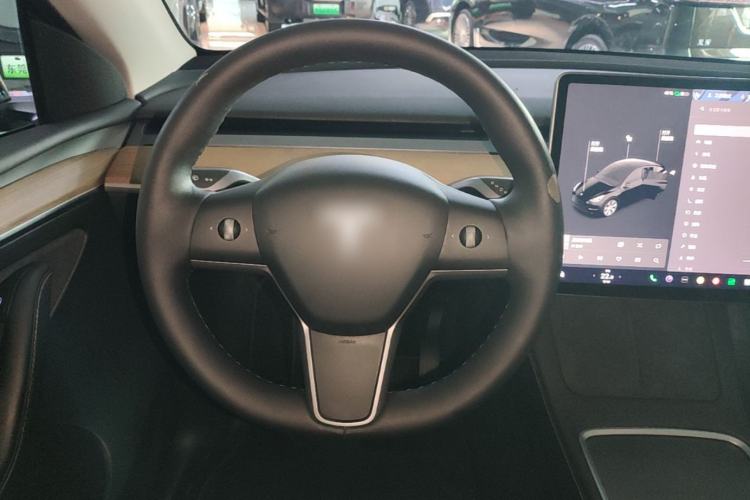 Used Tesla Model Y 2021 Standard Range Rear-Wheel Drive Version Steering Wheel