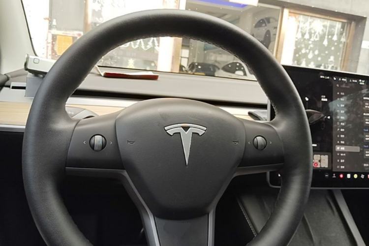 Used Tesla Model Y 2021 Standard Range Rear-Wheel Drive Version Steering Wheel