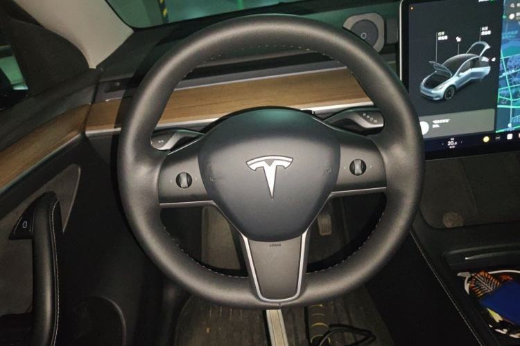 Used Tesla Model Y 2021 Standard Range Rear-Wheel Drive Version Steering Wheel