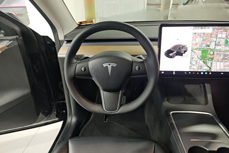 Used Tesla Model Y 2021 Standard Range Rear-Wheel Drive Version Steering Wheel