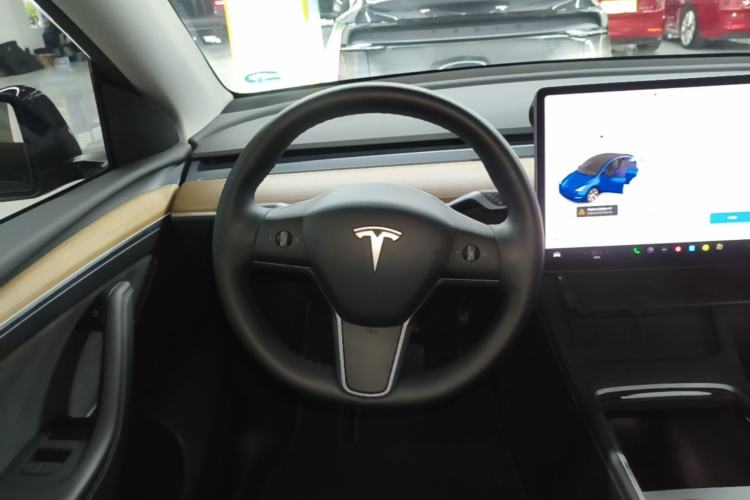 Used Tesla Model Y 2021 Standard Range Rear-Wheel Drive Version Steering Wheel