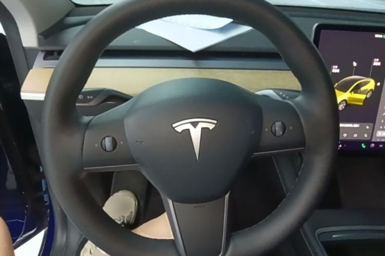 Used Tesla Model Y 2021 Standard Range Rear-Wheel Drive Version Steering Wheel