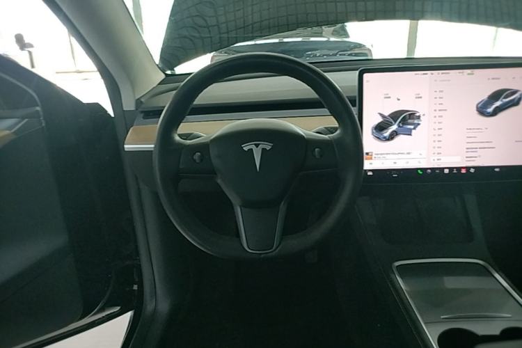 Used Tesla Model Y 2021 Standard Range Rear-Wheel Drive Version Steering Wheel