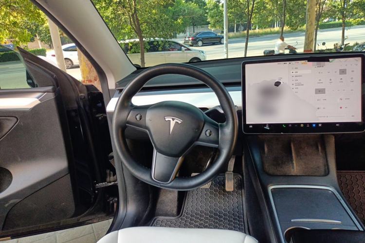 Used Tesla Model Y 2021 Standard Range Rear-Wheel Drive Version Steering Wheel