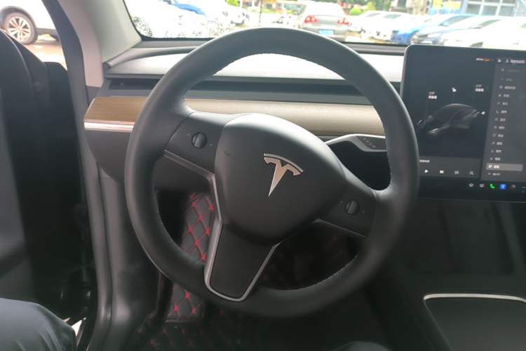 Used Tesla Model Y 2021 Standard Range Rear-Wheel Drive Version Steering Wheel