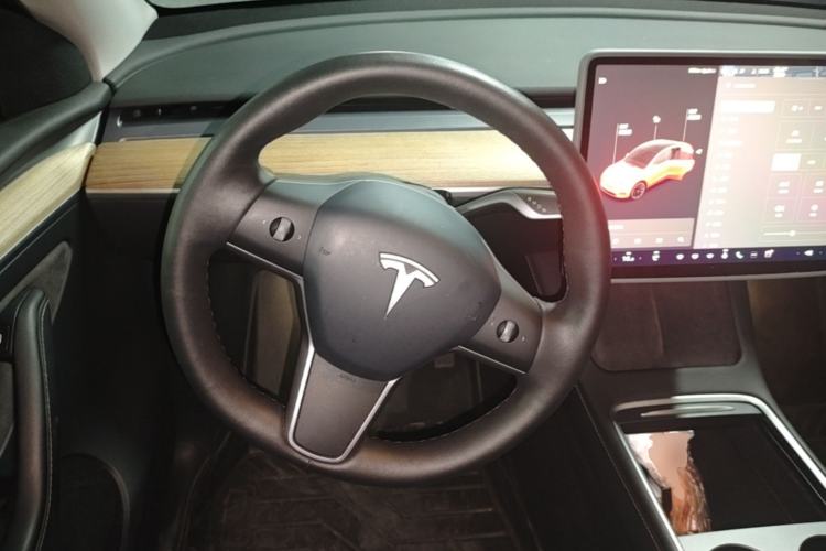 Used Tesla Model Y 2021 Standard Range Rear-Wheel Drive Version Steering Wheel
