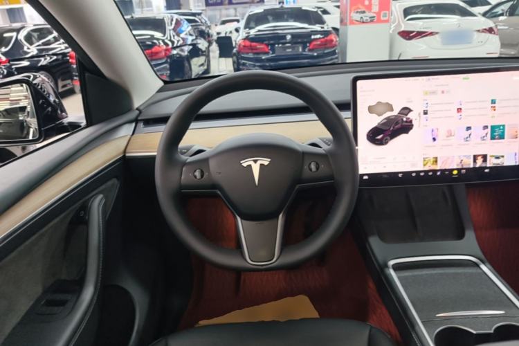 Used Tesla Model Y 2021 Standard Range Rear-Wheel Drive Version Steering Wheel