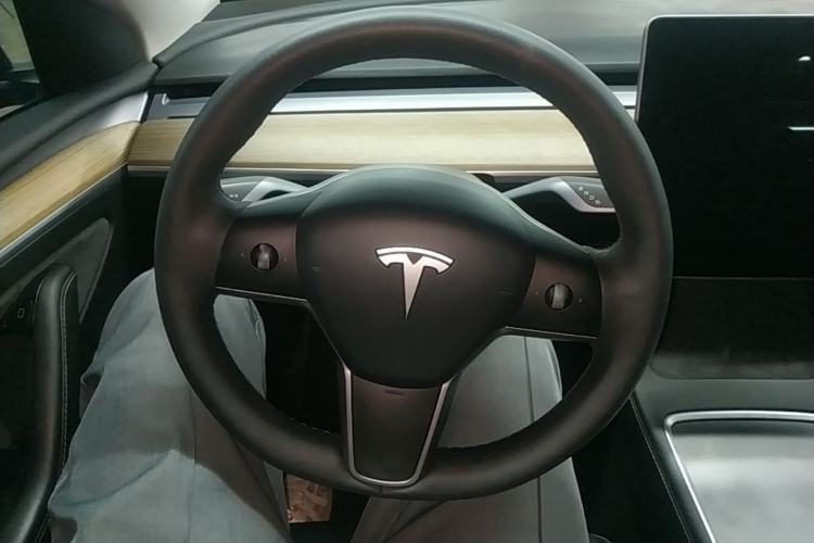 Used Tesla Model Y 2021 Standard Range Rear-Wheel Drive Version Steering Wheel