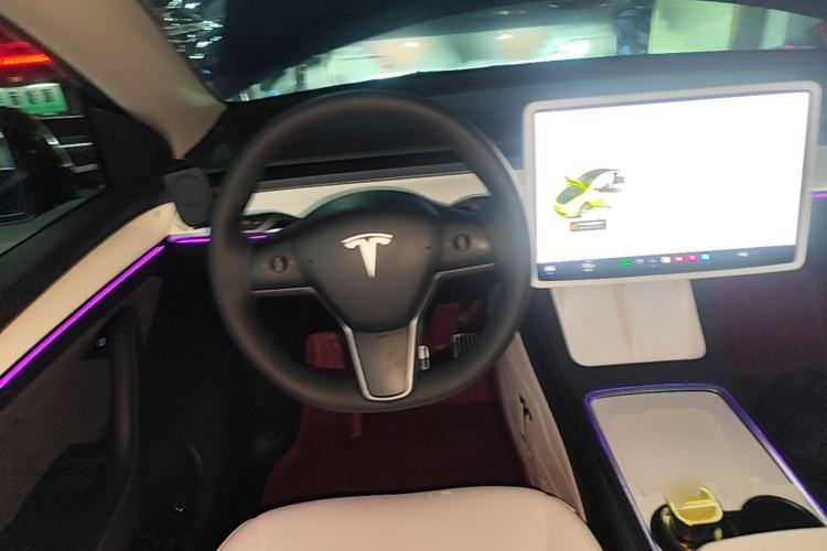 Used Tesla Model Y 2021 Standard Range Rear-Wheel Drive Version Steering Wheel