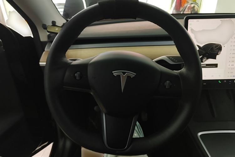 Used Tesla Model Y 2021 Standard Range Rear-Wheel Drive Version Steering Wheel