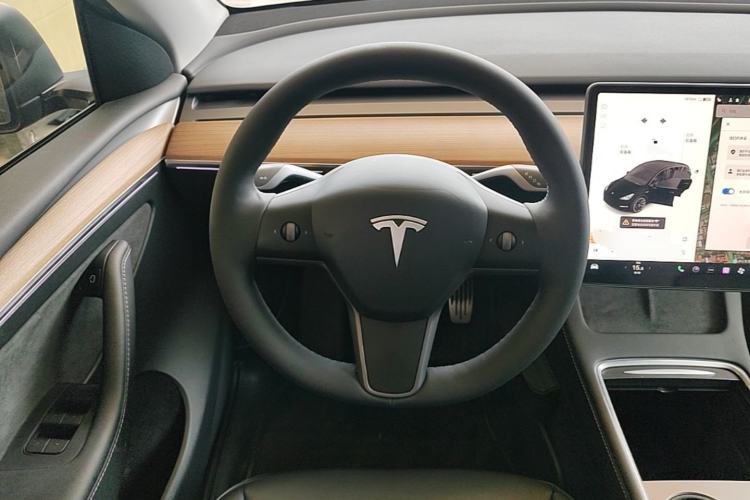 Used Tesla Model Y 2021 Standard Range Rear-Wheel Drive Version Steering Wheel