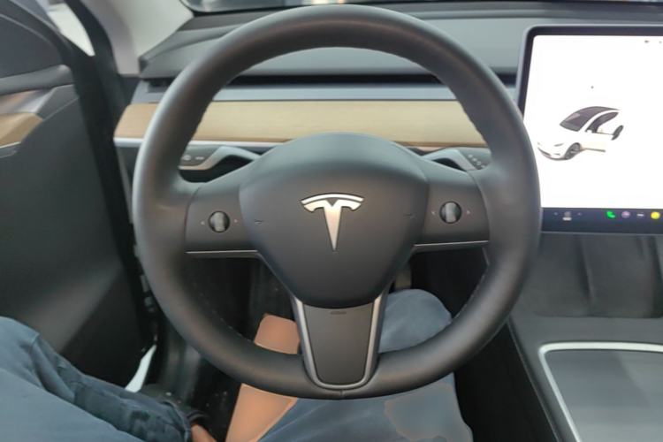 Used Tesla Model Y 2021 Standard Range Rear-Wheel Drive Version Steering Wheel