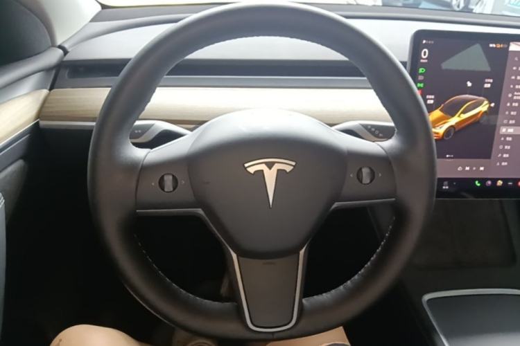 Used Tesla Model Y 2021 Standard Range Rear-Wheel Drive Version Steering Wheel