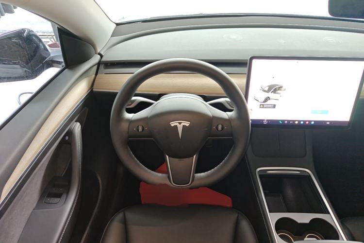 Used Tesla Model Y 2021 Standard Range Rear-Wheel Drive Version Steering Wheel