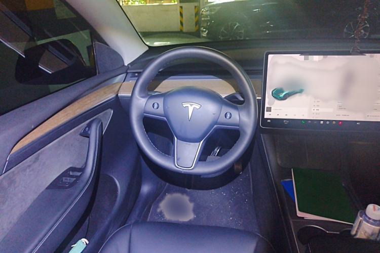 Used Tesla Model Y 2021 Standard Range Rear-Wheel Drive Version Steering Wheel