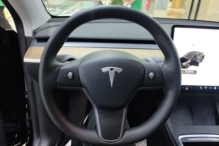 Used Tesla Model Y 2021 Standard Range Rear-Wheel Drive Version Steering Wheel