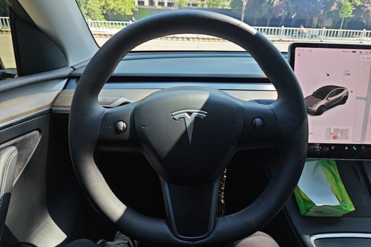 Used Tesla Model Y 2021 Standard Range Rear-Wheel Drive Version Steering Wheel