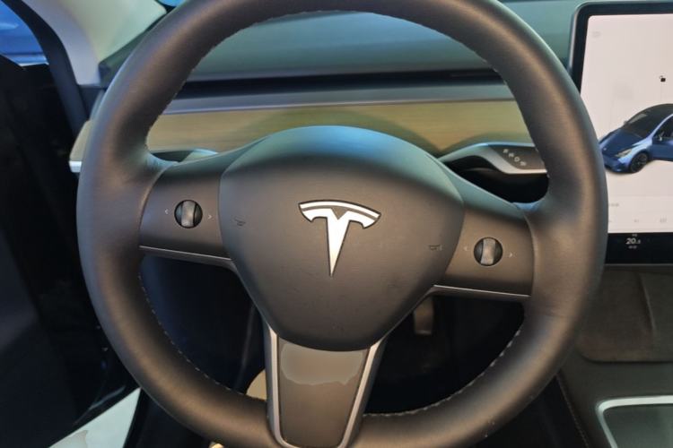 Used Tesla Model Y 2021 Standard Range Rear-Wheel Drive Version Steering Wheel