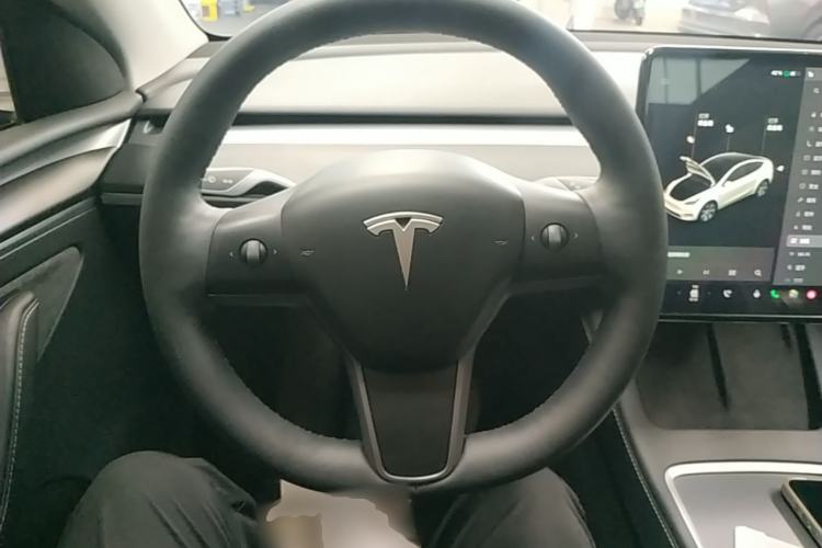 Used Tesla Model Y 2021 Standard Range Rear-Wheel Drive Version Steering Wheel
