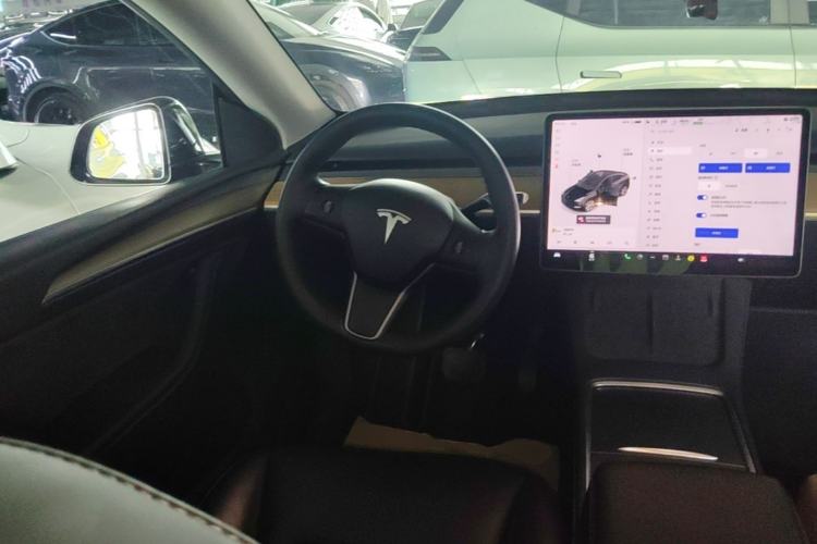 Used Tesla Model Y 2021 Standard Range Rear-Wheel Drive Version Steering Wheel
