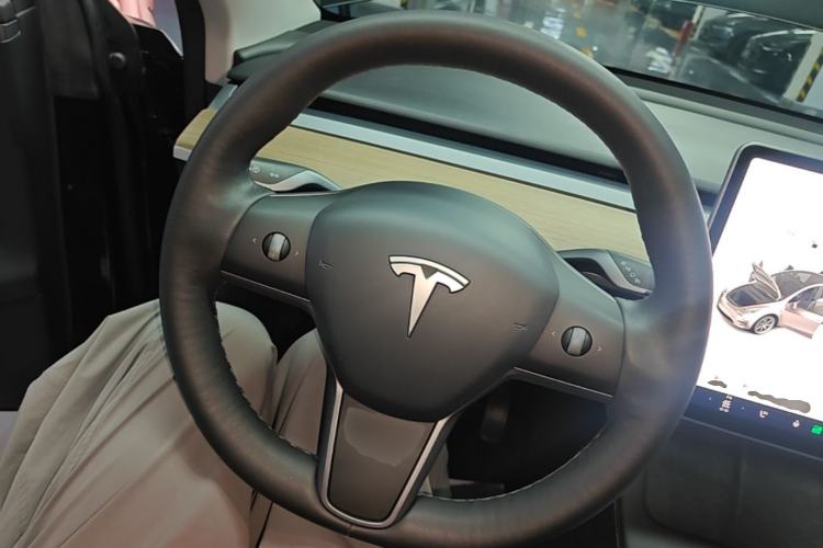 Used Tesla Model Y 2021 Standard Range Rear-Wheel Drive Version Steering Wheel