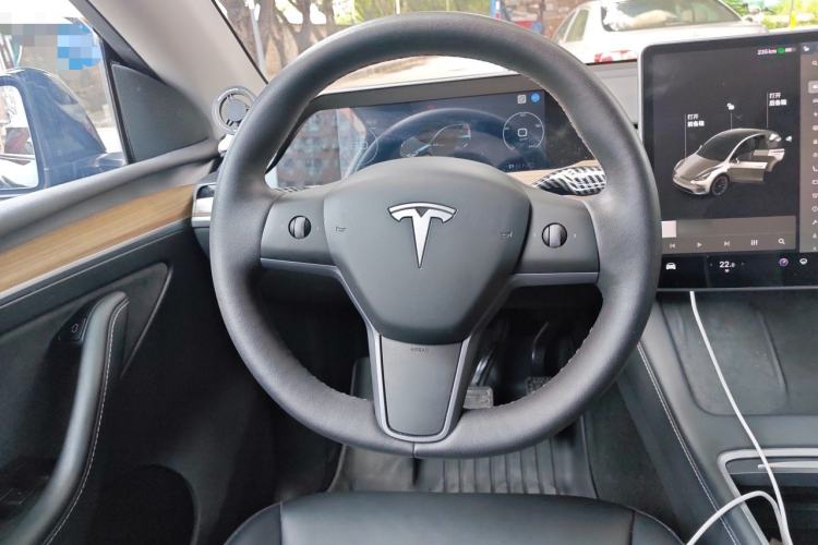 Used Tesla Model Y 2021 Standard Range Rear-Wheel Drive Version Steering Wheel