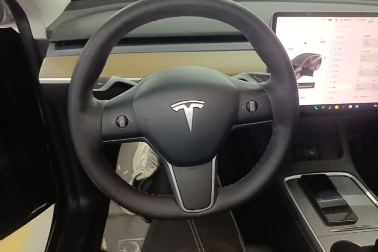 Used Tesla Model Y 2021 Standard Range Rear-Wheel Drive Version Steering Wheel