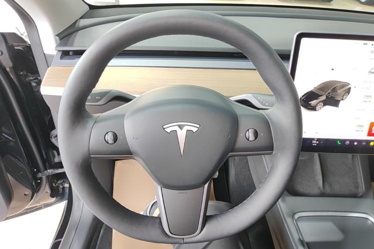 Used Tesla Model Y 2021 Standard Range Rear-Wheel Drive Version Steering Wheel