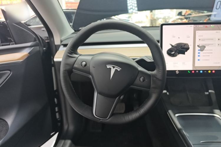Used Tesla Model Y 2021 Standard Range Rear-Wheel Drive Version Steering Wheel
