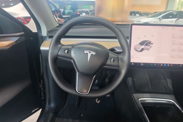 Used Tesla Model Y 2021 Standard Range Rear-Wheel Drive Version Steering Wheel