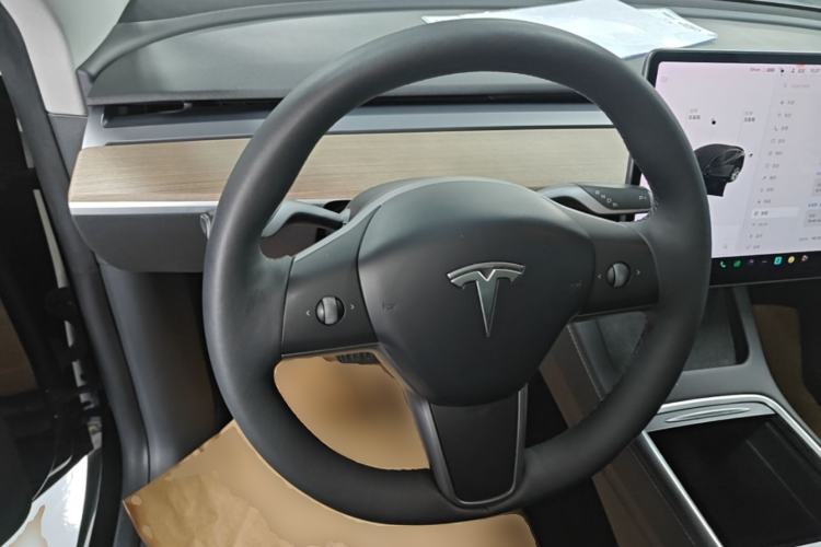 Used Tesla Model Y 2021 Long-Range All-Wheel-Drive Version Steering Wheel