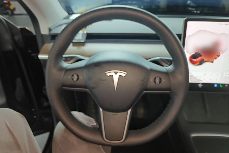 Used Tesla Model Y 2021 Standard Range Rear-Wheel Drive Version Steering Wheel