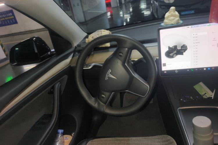 Used Tesla Model Y 2021 Standard Range Rear-Wheel Drive Version Steering Wheel