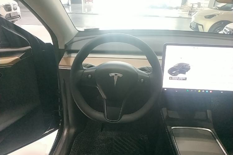 Used Tesla Model Y 2021 Standard Range Rear-Wheel Drive Version Steering Wheel