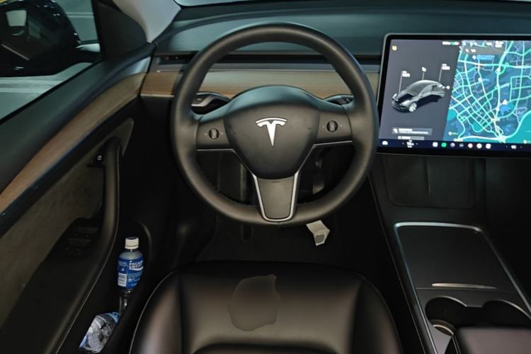 Used Tesla Model Y 2021 Standard Range Rear-Wheel Drive Version Steering Wheel