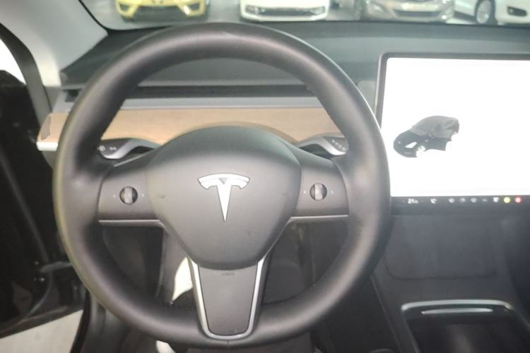 Used Tesla Model Y 2021 Standard Range Rear-Wheel Drive Version Steering Wheel