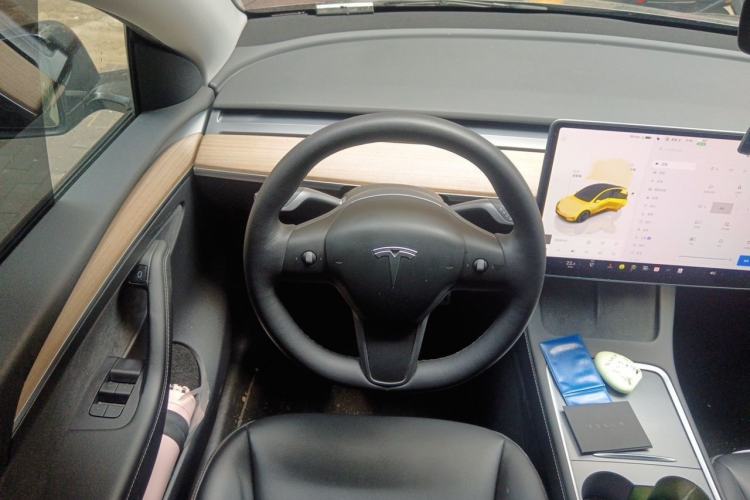 Used Tesla Model Y 2021 Performance High-Performance All-Wheel-Drive Version Steering Wheel