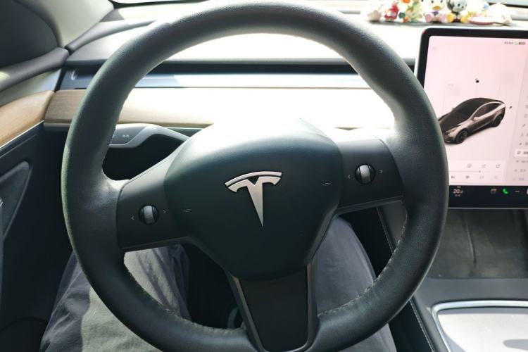 Used Tesla Model Y 2021 Standard Range Rear-Wheel Drive Version Steering Wheel