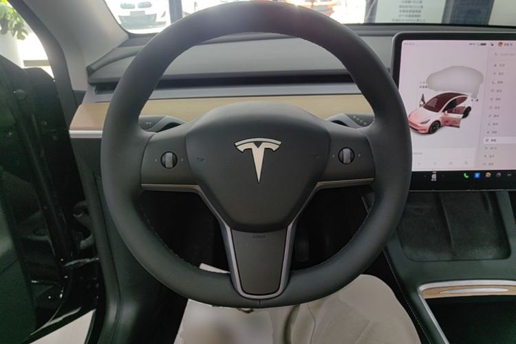 Used Tesla Model Y 2021 Standard Range Rear-Wheel Drive Version Steering Wheel