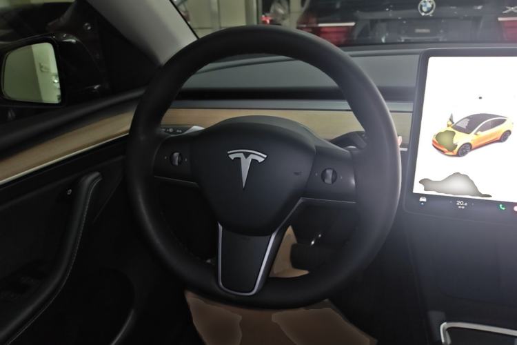 Used Tesla Model Y 2021 Standard Range Rear-Wheel Drive Version Steering Wheel