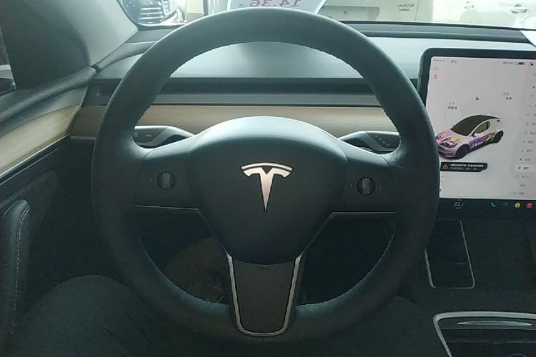 Used Tesla Model Y 2021 Standard Range Rear-Wheel Drive Version Steering Wheel