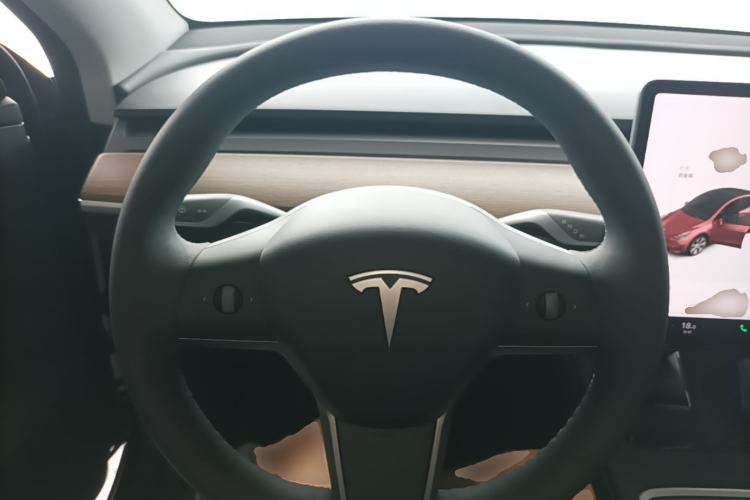 Used Tesla Model Y 2021 Standard Range Rear-Wheel Drive Version Steering Wheel