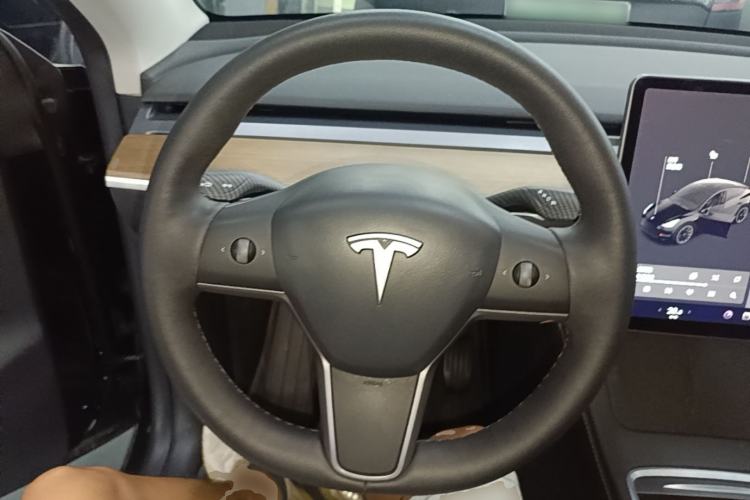 Used Tesla Model Y 2021 Standard Range Rear-Wheel Drive Version Steering Wheel