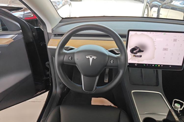 Used Tesla Model Y 2021 Standard Range Rear-Wheel Drive Version Steering Wheel