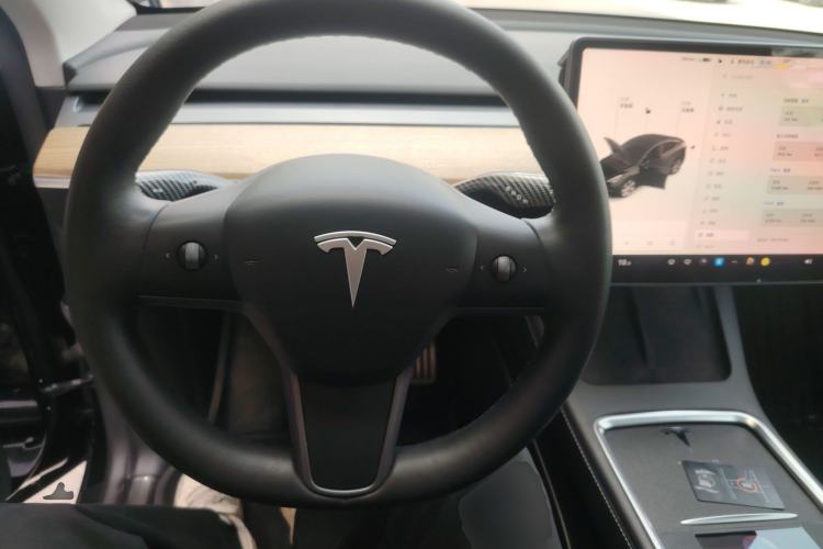 Used Tesla Model Y 2021 Standard Range Rear-Wheel Drive Version Steering Wheel